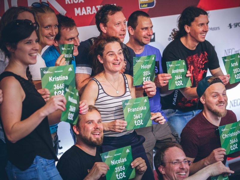 Pick up your bib number at Rimi Riga Marathon EXPO