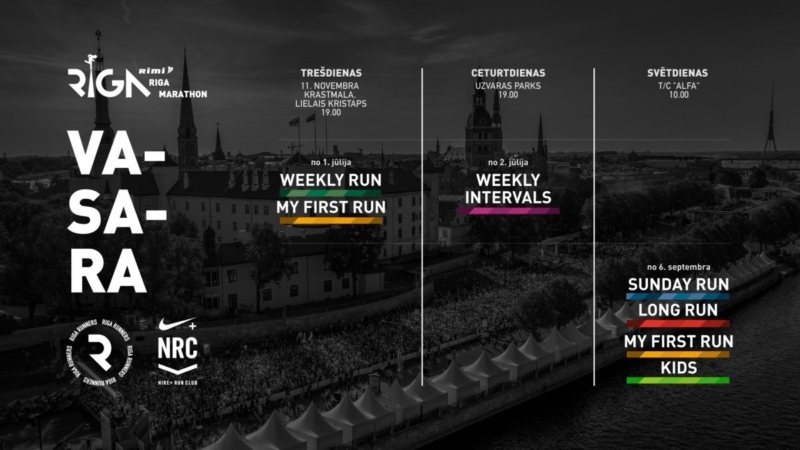Pievienojies Rimi Rīgas maratona vasaras treniņiem!