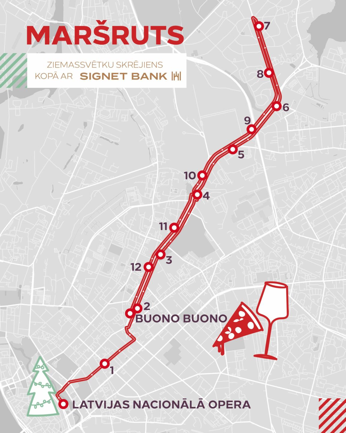 Rimi Rīgas maratona Ziemassvētku skrējiens 24. decembra rītā noritēs svētku un labdarības noskaņās