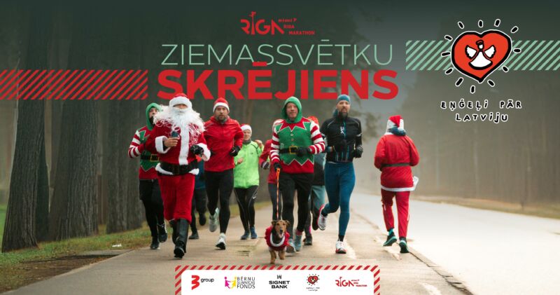 Rimi Rīgas maratona Ziemassvētku skrējiens 24. decembra rītā noritēs svētku un labdarības noskaņās