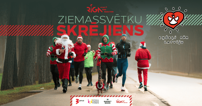 Rimi Rīgas maratona Ziemassvētku skrējiens 24. decembra rītā noritēs svētku un labdarības noskaņās