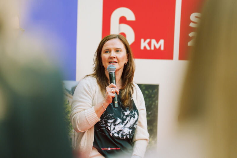 Press conference unveiling the 2026 medal design at the Spice shopping centre