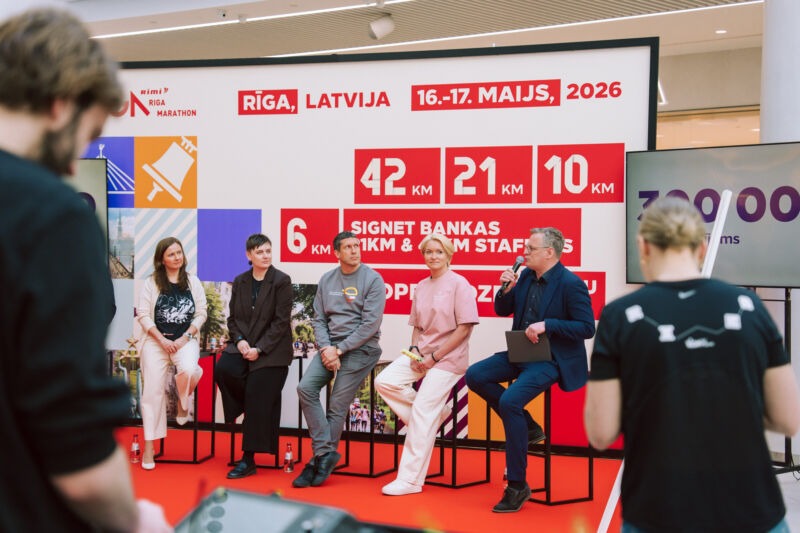 Press conference unveiling the 2026 medal design at the Spice shopping centre