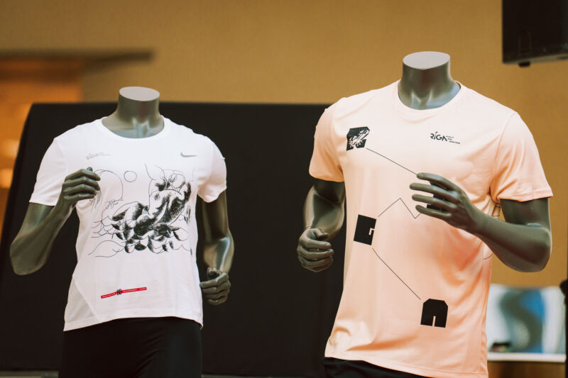 Press conference unveiling the 2026 medal design at the Spice shopping centre