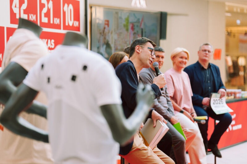 Press conference unveiling the 2026 medal design at the Spice shopping centre
