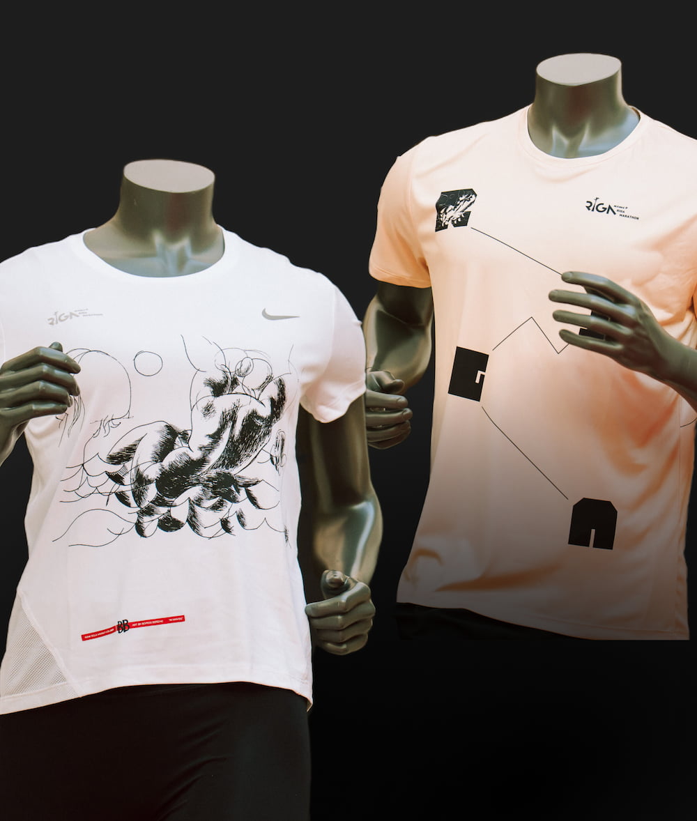 Divi krekli ar Bērziņa mākslu