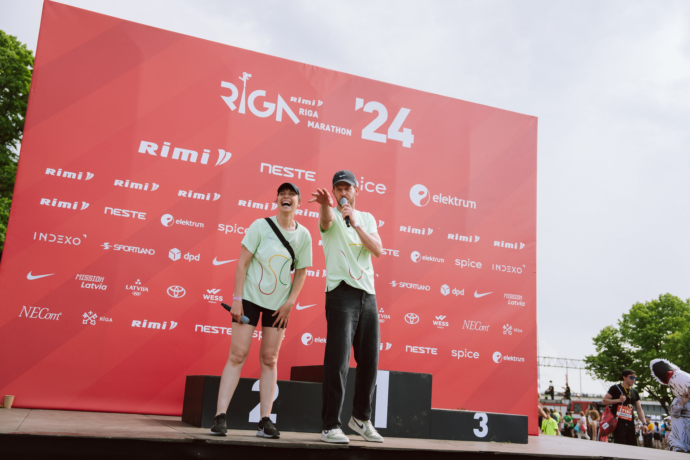 Māra Sleja finiša zonā 2024. gadā. Foto: Guntis Bērziņš