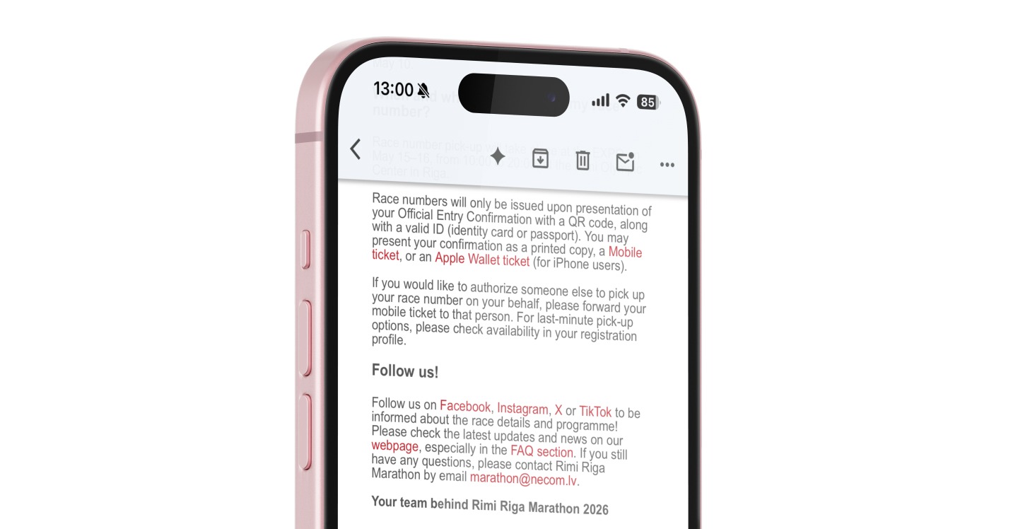How to find the QR code in the confirmation email